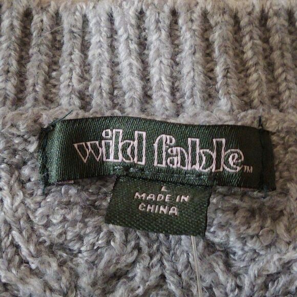 NWT Wild Fable Cable Knit Cropped Sweater - Picture 9 of 9